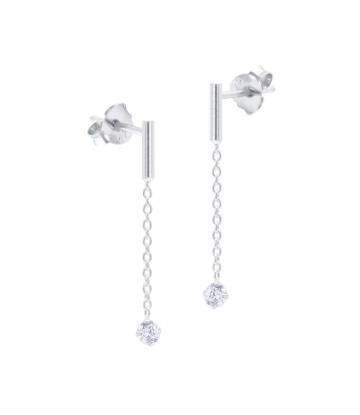 Dangling Chain Silver Earring STC-2231
